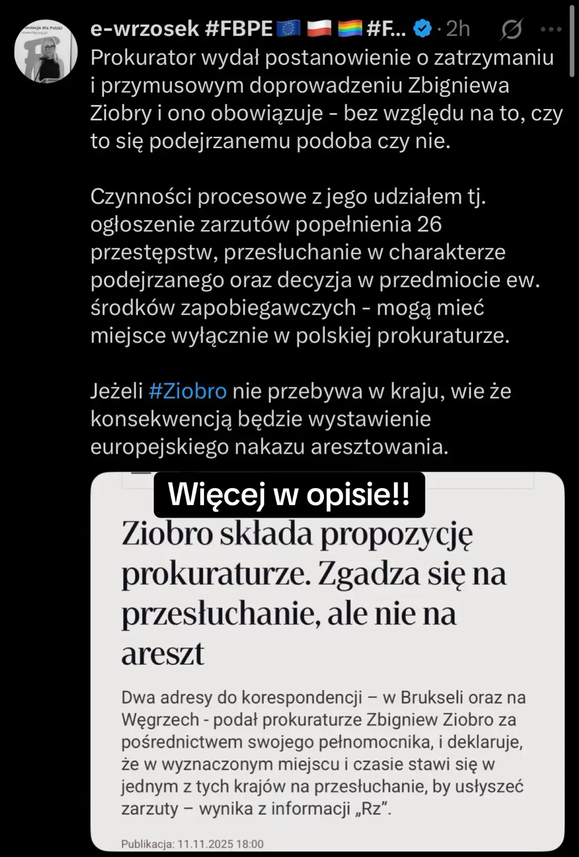 Ziobro który ucieka od odpowiedzialności karnej i przez 4 kadencje nakradł miliony z budżetu państwa.  Ile mniej problemów byłoby gdyby skończył 2 kadencje temu? Ile mniej przestępstw popełniłby gdyby było ograniczenie do 2 kadencji? No właśnie ograniczenie do 2 kadencji, tego nam potrzeba w polskiej polityce! Ile takich czarnych typków kryje się (z każdej strony i partii politycznej!) i startuje po 20 raz i siedzi tylko, nic nie robi i ciągnie z kasy budżetu.. Tego ograniczenia właśnie chcemy! Tak jak prezydent ma 2 kadencje, poseł też powinien mieć tylko 2! #ziobro #sejm #2kadencje #polityka #tusk 
