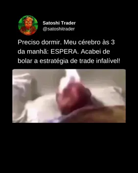 Aquele exato momento em que seu cérebro 'degen' desenha, no meio da madrugada, o setup gráfico mais bizarro e sem sentido da história... e ele parece 100% infalível. É isso. É assim que eu recupero tudo.' (Spoiler: não era.) #Criptomoedas #Trading #SetupInfalivel #CryptoHumor #Bitcoin 