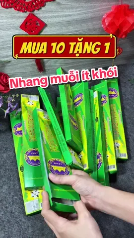 Mua 10 tặng 1 hơn 300 cây nhang mà giá có 80k miễn ship#sanseocunghue #nhangmuoi #nhangmuoiitkhoi 