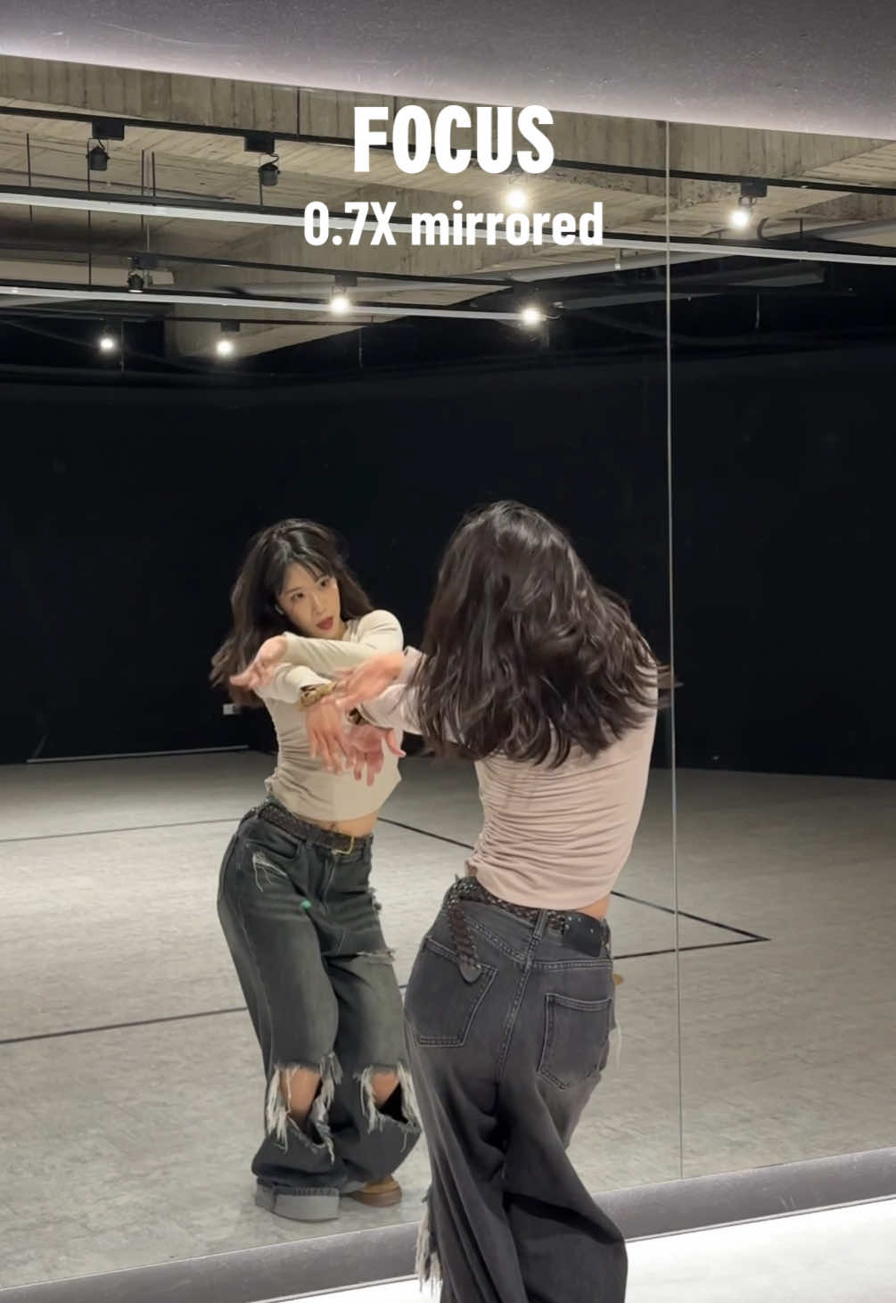 FOCUS🩰dance break (0.7X mirrored) @Hearts2Hearts  #hearts2hearts #focus #kpop #dancechallenge #舞蹈教學 