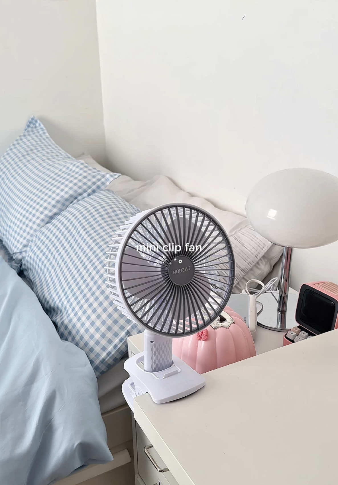 hodekt 3 in 1 mini clip fan 🤍  #clipfan #hodektappliance #deskfan #hodekt #hodektfam  