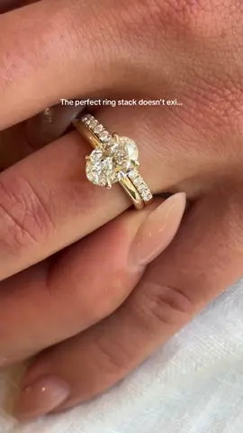 Oh but it does. Elegant, timeless. The Luise Oval Solitaire pictured here with The Ava Ceremonial Ring. A match made in heaven - like your love.  #ringstack #labdiamond #dreamring 