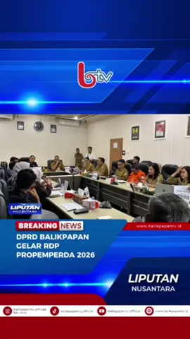 Dewan Perwakilan Rakyat Daerah Kota Balikpapan menggelar Rapat Dengar Pendapat dengan Organisasi Perangkat Daerah untuk membahas Upaya Pencepatan Program Pembentukan Peraturan Daerah pada Tahun 2026. Dalam RDP ini, dibahas 20 Item Pengusulan Prioritas yang akan dijadikan acuan dalam Penyusunan Propemperda. #AyoNobarBTV #dprdbalikpapan #gelar #rdppropemperda2026 #propemperda 