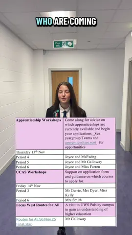 Apprenticeship and UCAS Workshops this week at Notre Dame!  Find out more here: https://www.apprenticeships.scot #scqf #apprenticeships #nowrongpath