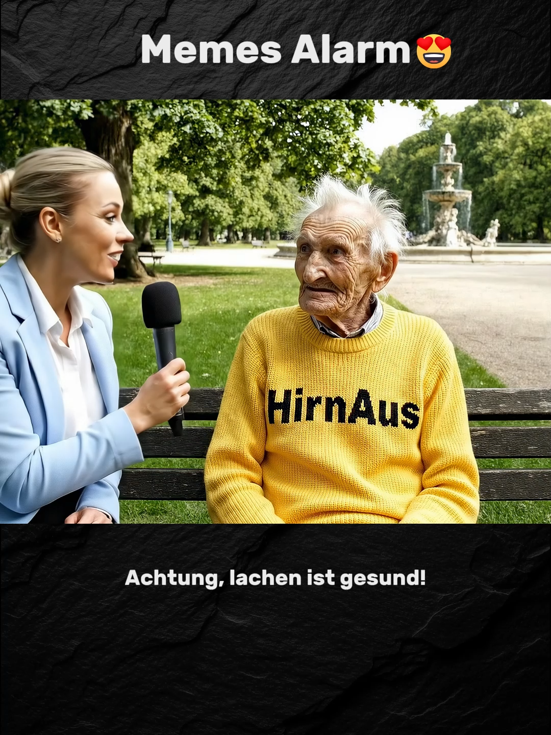 Memes Alarm! 😂 Das Geheimnis für ein langes Leben! #comedy Der Mann gibt seinen Rat für ein langes Leben: Zigaretten, Whisky und kein Sport! 🚭 Aber seine Antwort auf die Altersfrage ist das eigentliche Highlight! 😂 Wer ist auch so ehrlich, wenn es um seinen ungesunden Lebensstil geht? #memes #humor #rentner #interview #witzig #alter #geheimnis #lustig #memes #gesundheit #ki #ai #sketch #komik #meme