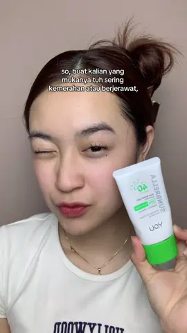sunscreen khusus acne prone yg bagus plus ringan pol! 💚