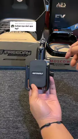 Membalas @rayhann.eeBahan Alumunium Alloy, 100% Original Motowolf dijamin tebal anti patah #phoneholder #motowolfv3 #holderhp #holderhpmotor 