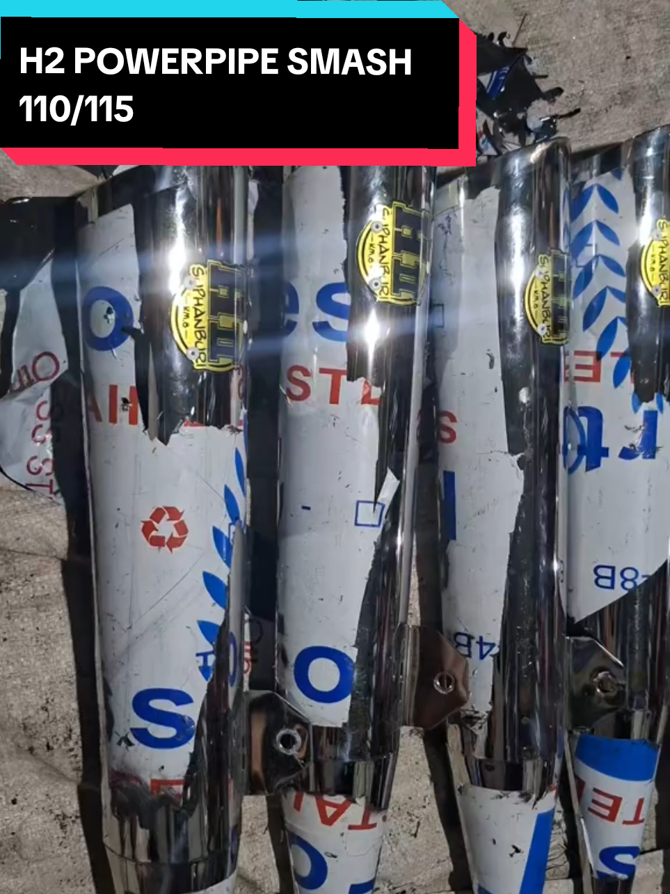 🔥 Upgrade mo na ang tunog at performance ng motor mo! 🔥 Ang H2 Power Pipe 44MM ay perfect para sa Suzuki Smash 110/115 — nagbibigay ng malakas na tunog, dagdag hatak, at astig na porma! ✅ High quality chrome finish ✅ Easy to install ✅ Tunog racing, presyong abot-kaya#MotorUpgradePH  #PowerPipeH2  #Smash110Mods  #BudgetRacingParts  #MotorPartsPH 