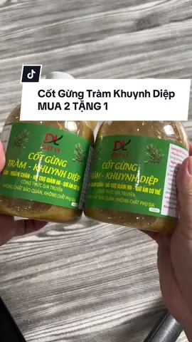 MUA 2 TẶNG 1 CỐT GỪNG TRÀM KHUYNH DIỆP Hỗ trợ giảm ho, sổ mũi, giữ ấm cơ thể  #cotgung #cotgungtram  #cotgungtramkhuynhdiep  @Tạp hoá nhà Ken  @Tạp hoá nhà Ken  @Tạp hoá nhà Ken 