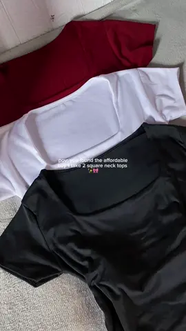 #fyp #basictops #squarenecktop #buy1take2 #OOTD 