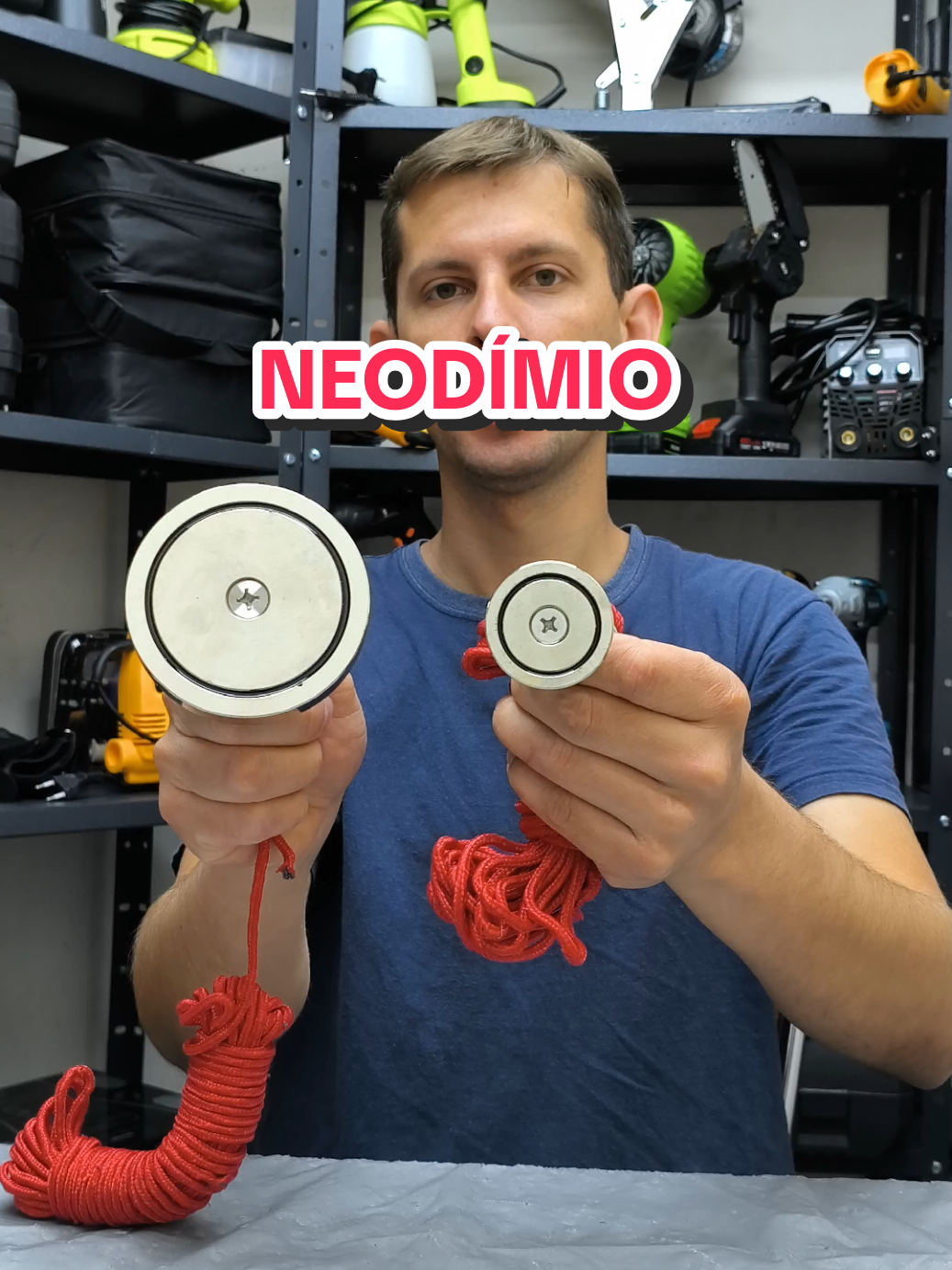 Imã de neodímio gigante para pesca magnética. . #tiktokshopblackfridaybr #tiktokshop1111br #ima #pescamagnetica 