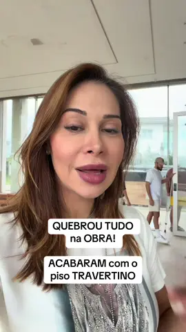 Travertino DESTRUÍDO! O que eu faço? #MairaCardi #Obra #Erros #Travertino 