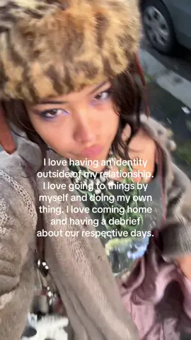 i love being independent. It’s definitely something i had to work at when i was younger, i think being in a relationship where i feel stable really helps. i love hanging out with my bf but sometimes I don’t want to go to the climbing gym (although i often do) and neither does he particularly want to go to the flea market - it’s not that we don’t like hanging out, it’s just that we like doing different things sometimes and that’s so nice.