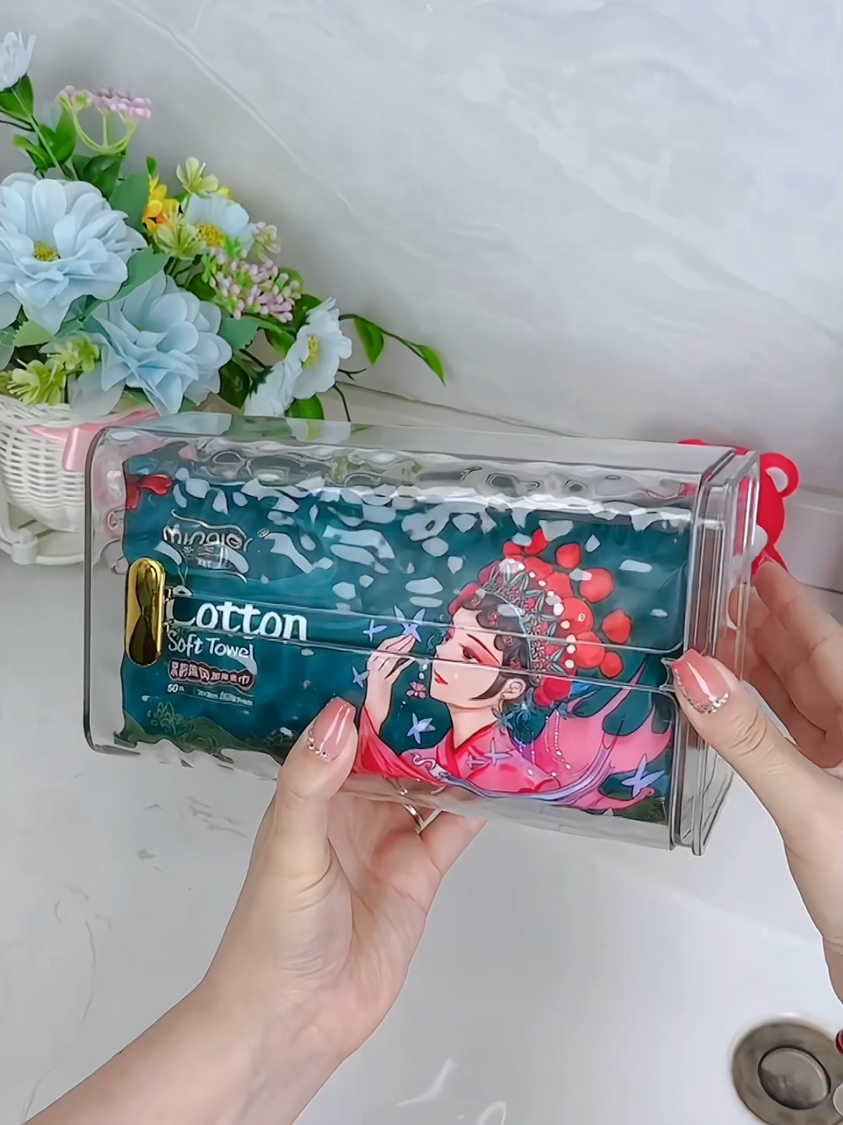 Hộp đựng giấy trong suốt tiện lợi #xh #reviewdogiadung #giadungtoanquocc #giadungtienich #hopdunggiay 