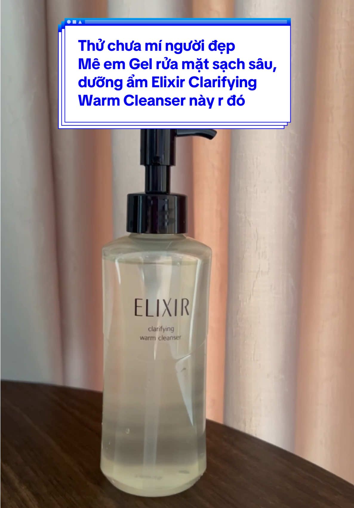 Gel Rửa Mặt Elixir Clarifying  Warm Cleanser  làm ấm,làm sạch sâu và dưỡng ẩm đến từ Nhật Bản #gelruamat #elixir #suaruamat #suaruamatsachsau #tiplamdep 