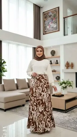 Super Flowy Pleated Floral / Batik Printing Long Skirt (Fit Up To 100KG)