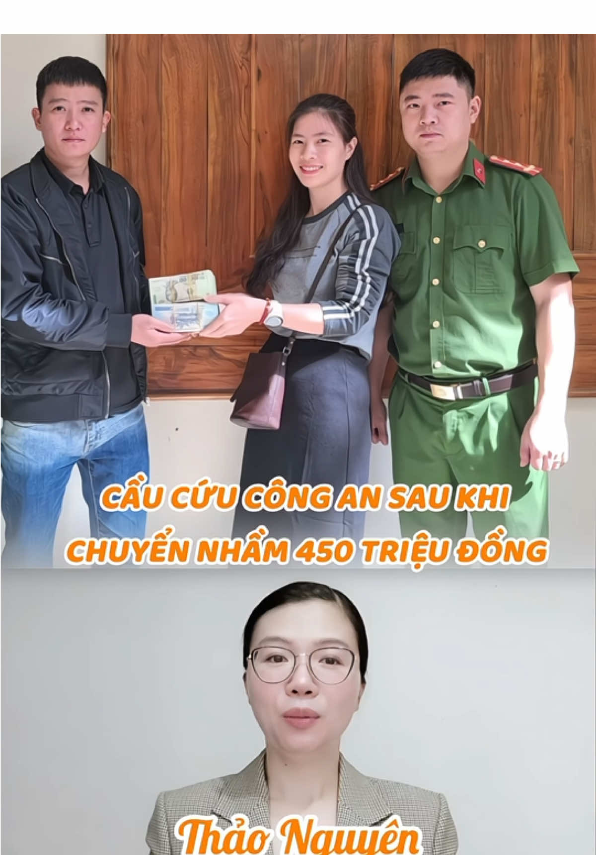 Cầu cứu công an sau khi chuyển nhầm 450 triệu đồng #tintuc 