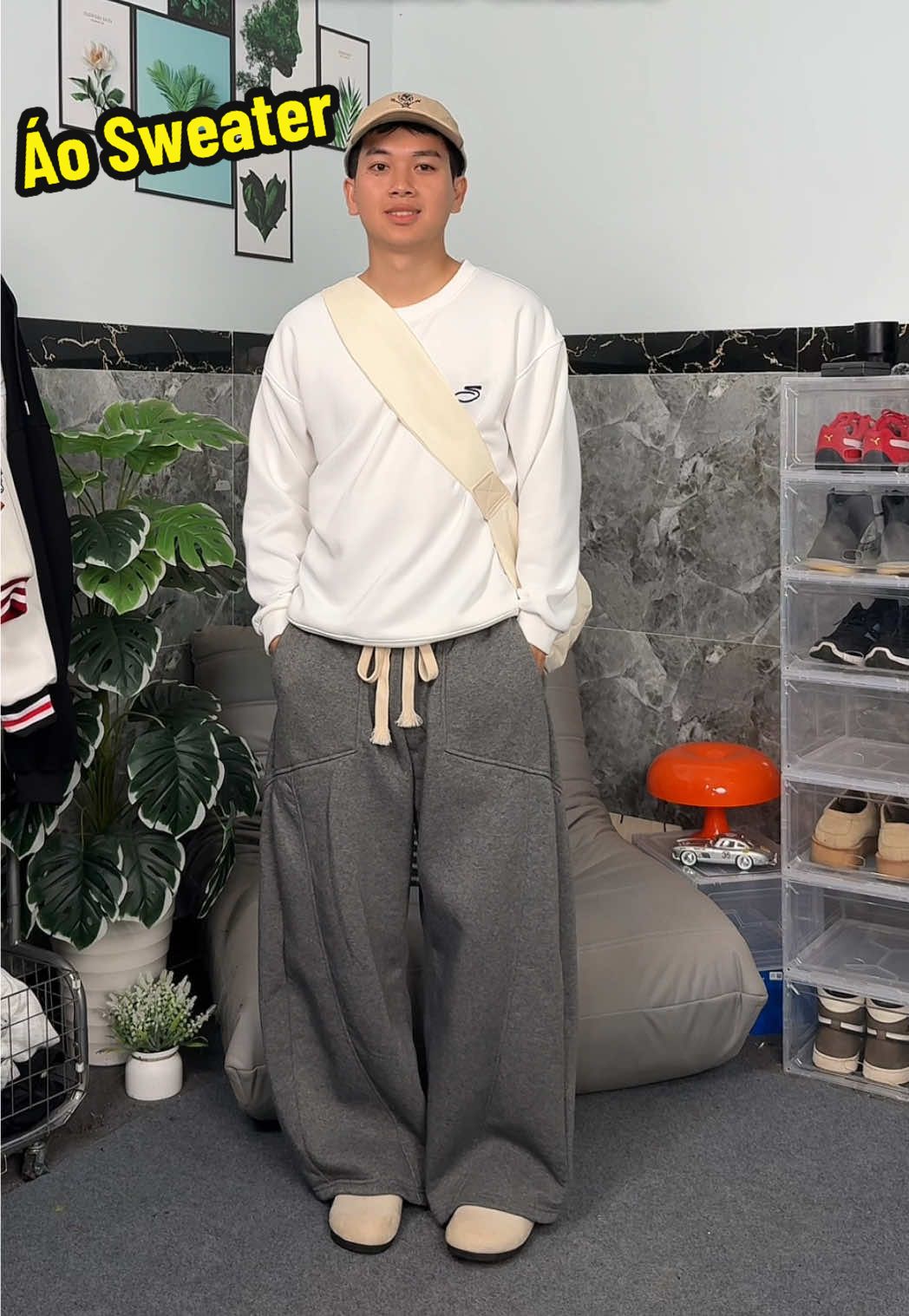 Áo nỉ 2 da mặc vừa đẹp vừa không lo xù lông. #aoni #sweater #khiemdodep 