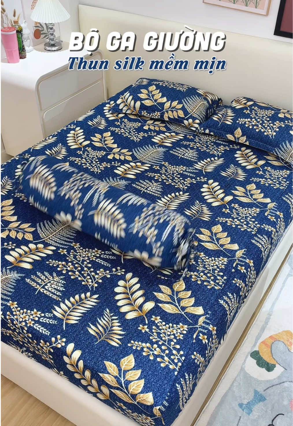 Cả set ga giường 4 món chưa tới 200 cành qá là sang ạ A106 #reebedding #gagiuongthunlanh #thunlanhhoatiet #gathunlanh 