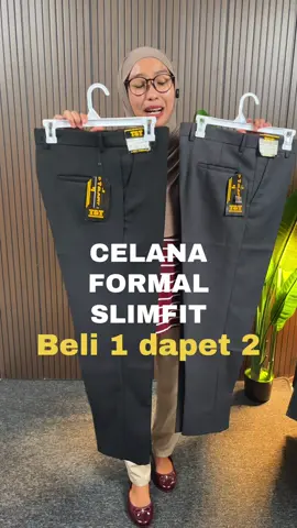 Celana formal slimfit beli 1 dapet 2 #celana #celanawanita #celanaformal #celanapanjang #fyp 