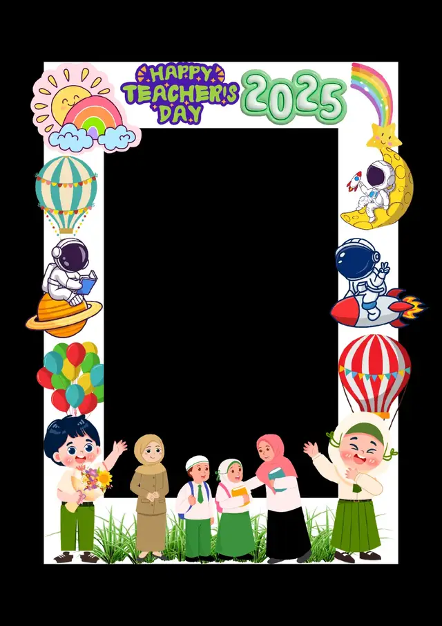 Photobooth Hari Guru Nasional tahun 2025 versi anak TK/paud dan MI #harigurunasional #kreativitas #photoboothtrend #hariguru 