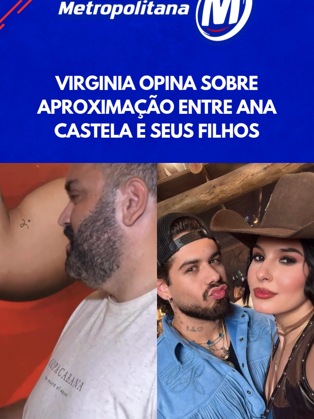 💬 Em entrevista ao Metrópoles, Virginia comentou sobre a aproximação entre Ana Castela e seus filhos, Maria Alice, Maria Flor e José Leonardo, após Zé Felipe assumir um affair com a cantora sertaneja. 