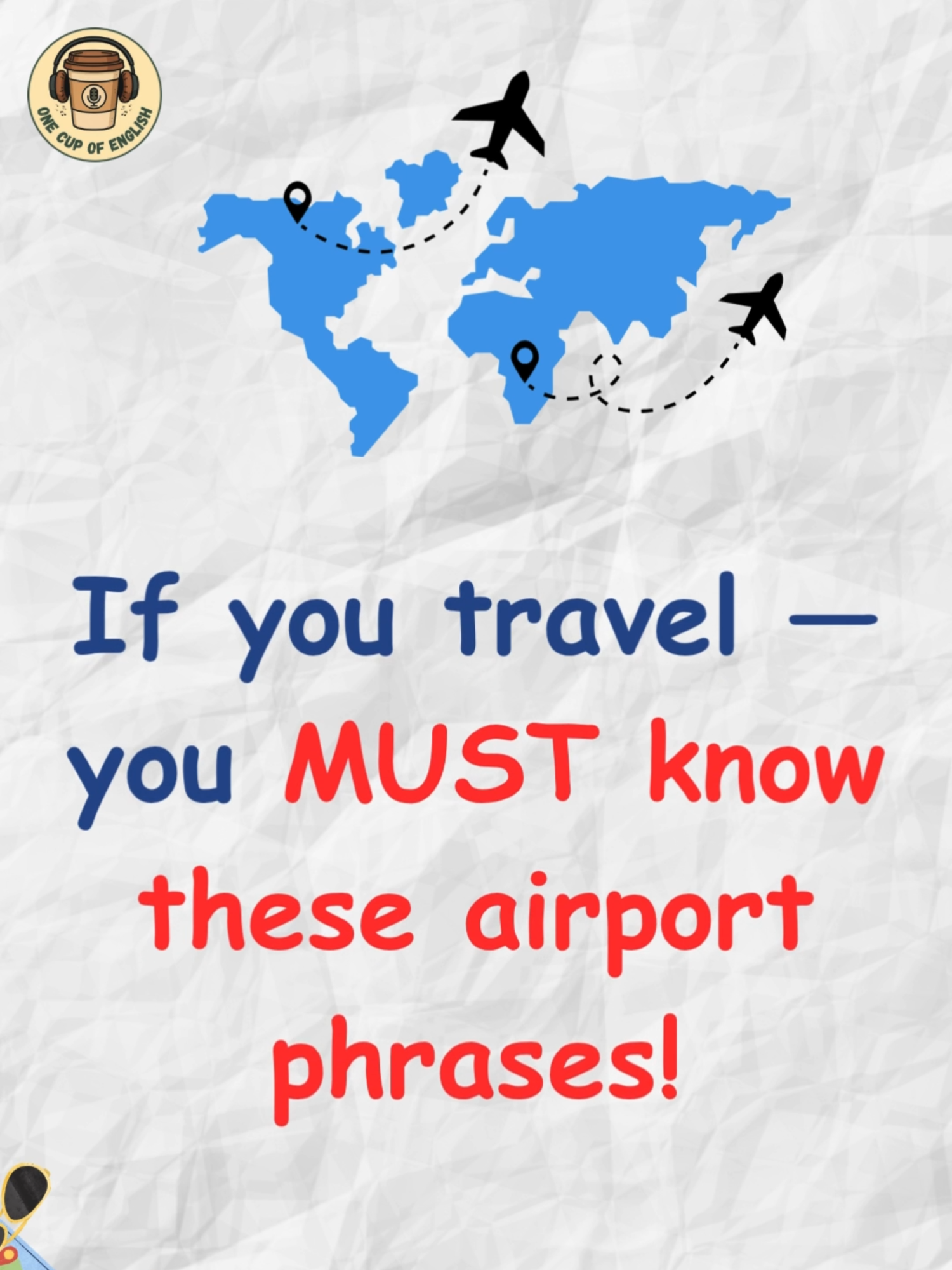 ✈️ Traveling soon? These are REAL English phrases you’ll hear at the airport 🧳 Say them naturally — sound like a pro traveler 🌍💬 #englishshorts #learnenglish #travelenglish #englishphrases #airportenglish #englishspeaking #englishforbeginners #englishlesson #englishvibes #englishdaily #englishtravel #englishfun #englishlistening #englishfluently #englishabroad #englishchallenge #englishpractice #studyenglish #speakenglish #englishhack #englishconfidence #fyp #foryou #travelvibes #airportlife #englishwithme #reallifeenglish #englishslang #englishlearning
