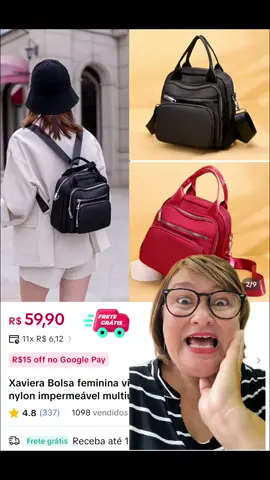 Xaviera Bolsa feminina vira mochila, impermeável e com opções de cores  #11 #moda #fashion #mulherdepreso🔓🕊👫💍 #blackfriday 