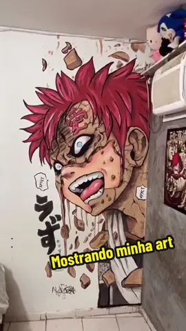Mostrando minha arte #gaara #drawing #artsy #naruto #pintura 