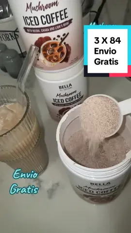 #mushroom #icedcoffee #coffee #cafe #bellaallnatural 