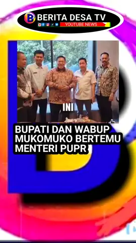 Setelah sebelumnya tersambung langsung dengan Menteri Pekerjaan Umum dan Perumahan Rakyat (PUPR) R I melalui sambungan telepon melalui Ketua DPD RI Sultan B Najamudin, Pemerintah Daerah Kabupaten Mukomuko kini bertemu langsung dengan Menteri PUPR untuk menyerahkan proposal perbaikan jalan di wilayahnya pada Rabu (12/11/2025). #mukomuko #bupati #wakilbupati #pembangunan   #jalan 