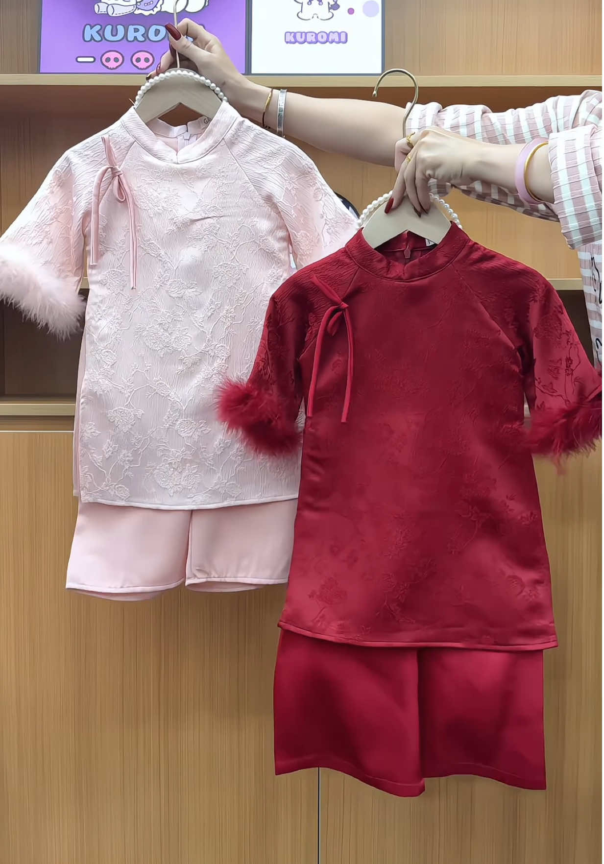 Áo dài GIAI Ý bé gái tay phối #thoitrangtreem #bochobegai #bochobe #aodaitet #aodaitetchobe 