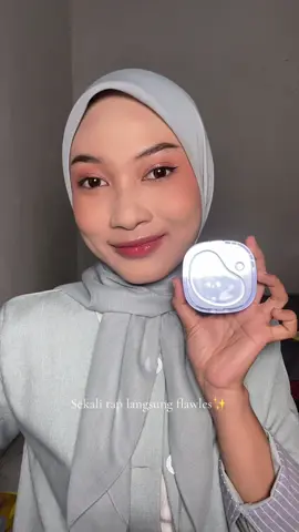 Superr ringan cuma pake Light+ cushion by @Wardah Beauty Official ✨🐳💙🩵 #cushionseringanair #cushionlitewardah 
