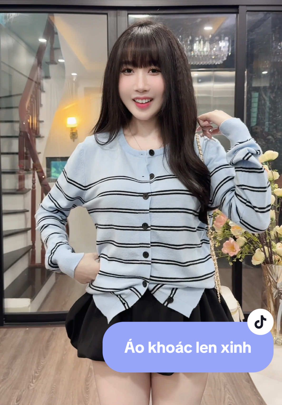 Áo cardigan len nhẹ xinh iu #aocardigan #cardigan #aokhoaclen #aokhoacnu #aolen 