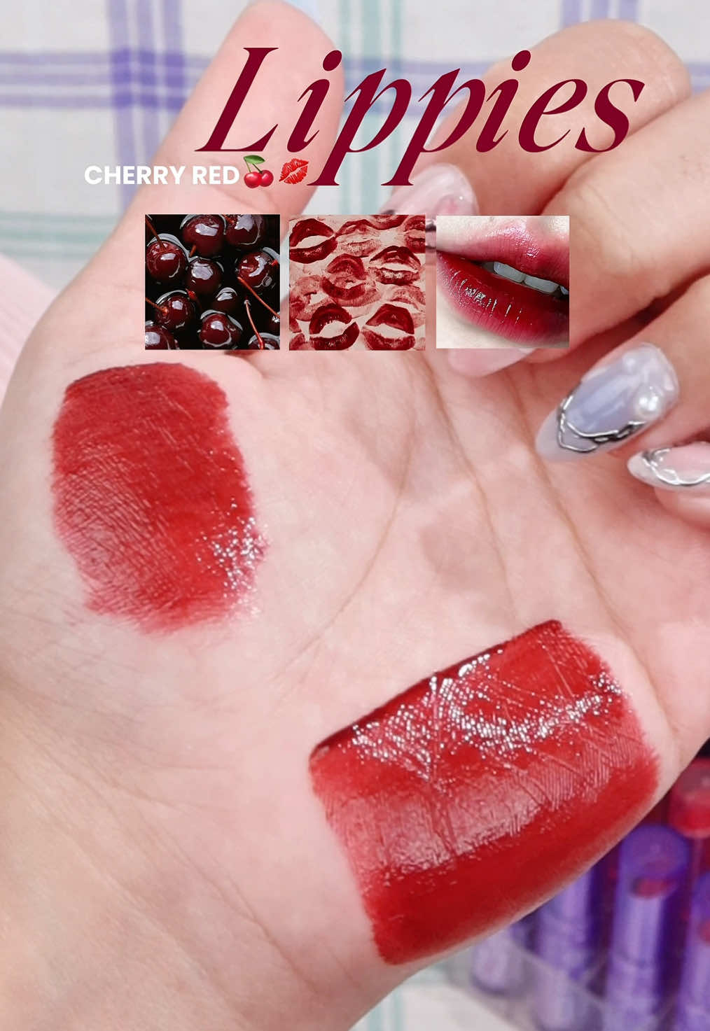 One swipe = instant confidence boost 💋🍒 #redlips #cherrylips #lips #liptint #dazzlemebeauty 