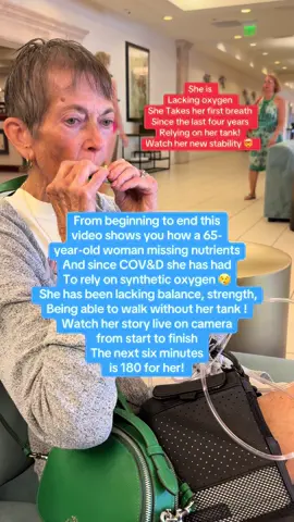 #tiktokshopblackfriday #creatorsearchinsights Watch as I work with this woman for the next six minutes, live on camera showing her that four years ago because of one event, her body has only relied on synthetic. And she can find natural #Oxygen  to breathe on her own. Our formula is scientifically proven to boost oxygen to the brain and ##circulationlevels by 230% 93% absorption this ##womenover60say something truly amazing happen with her using our product 🤯 