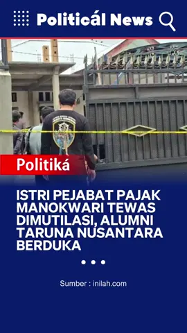 Hingga saat ini polisi masih terus mendalami kasus tewasnya istri dari pejabat di kantor Pelayanan Pajak (KPP) Pratama Manokwari, Papua yang terjadi Senin (10/11/2025). Korban bernama Aresty Gunar Tinaga (38) itu ditemukan dalam kondisi tubuh terpotong-potong di septic tank yang berlokasi tak jauh dari rumah korban. Korban yang sebelumnya sempat diberitakan diculik itu dilaporkan oleh suami korban, Amri Hidayat selaku Kepala Seksi (Kasi) Penjaminan Kualitas Data (PKD) KPP Pratama Manokwari. Polisi juga telah mengamankan pelaku bernama Yahya Himawan, seorang buruh bangunan yang pernah bekerja di rumah korban. Sebelum menghabisi nyawa korban, pelaku juga merampok isi rumah tersebut. Aksi itu dilakukan saat suami korban sedang di kantornya, Senin (10/11/2025) sekitar pukul 12.30 WIT. Hingga akhirnya korban ditemukan tewas mengenaskan setelah adanya pengakuan dari pelaku yang ditangkap di wilayah Ingramui. 