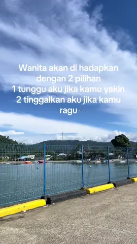 Itu 2 pilihan yang di utarakan oleh lelaki#helmbiru #kawasi #namrole🌴🏖️ 