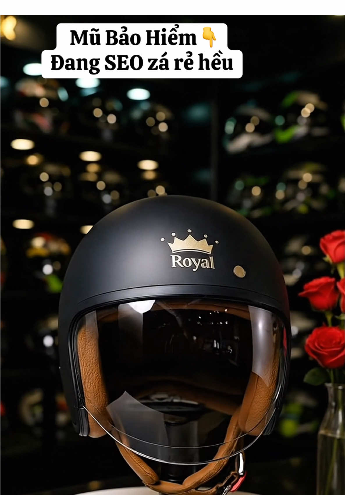 Mũ Bảo Hiểm 3/4 - Kính Âm  hàng chính hãng bảo hành 12 tháng#mubaohiem #antoangiaothong #viral #mu #xuhuongtiktok 