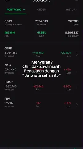 1% harus lebih baik dari hari kemarin #investing #saham  #trading #CapCut 