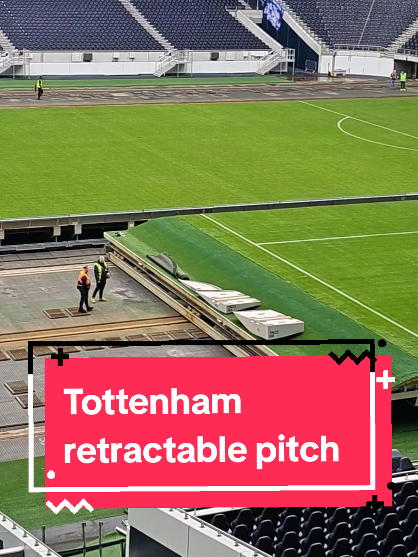 Tottenham Hotspur Stadium retractable pitch in action today as the club prepares for Chris Eubank jr. vs Conor Benn boxing match on Saturday🥊 #tottenham #boxing #london #chriseubankjr #conorbenn 