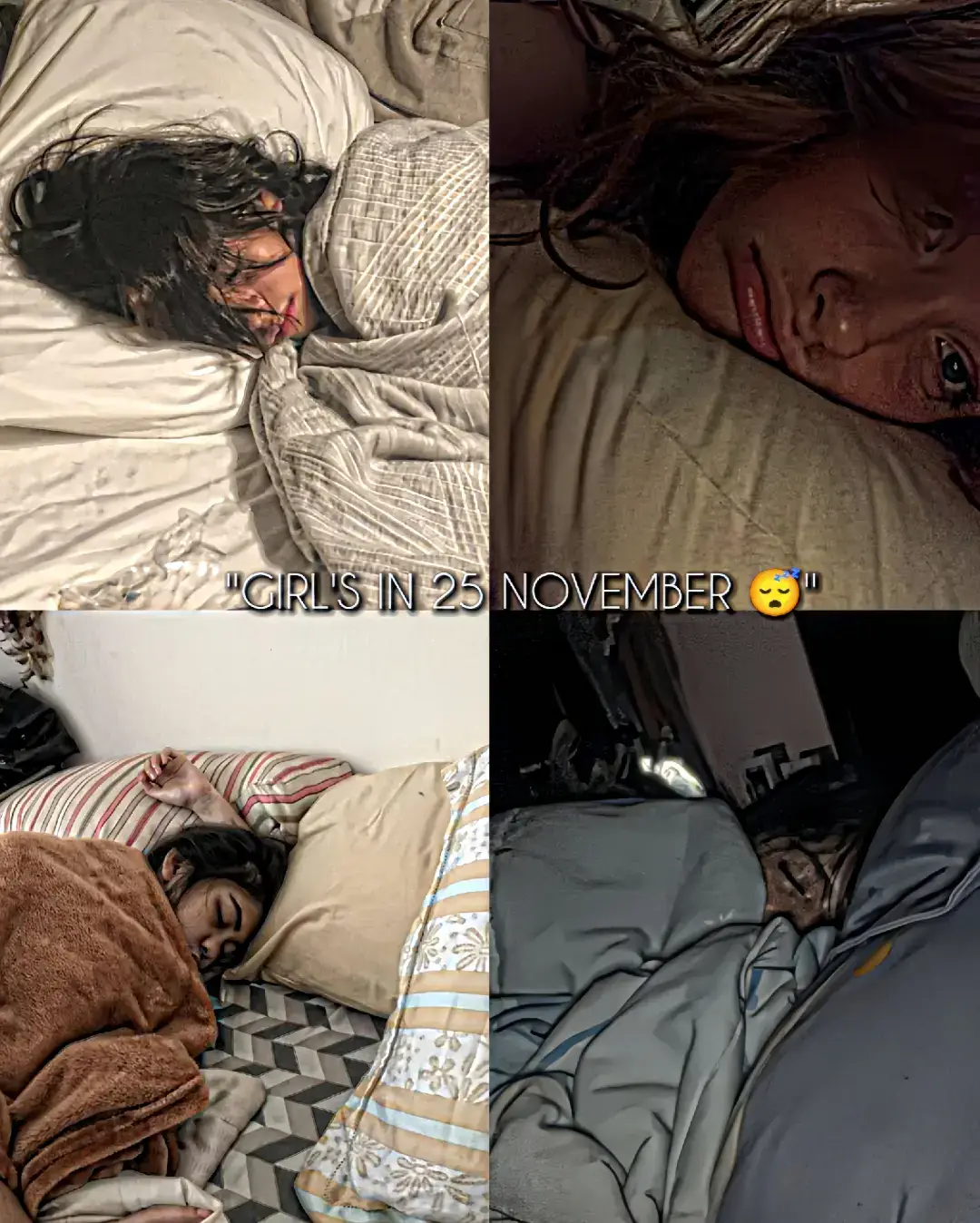 On the night of November 25th, two completely different worlds exist under the same moon Two vibes... two energies... two universes moving at the same time.😻Girls on this night 🌃 For girls, the night is soft, calm, peaceful❤❤❤❤❤. She gets under her cozy blanket, hugs her favorite teddy bear, and drifts off into her cute 🥺 🥰 little dreamland No stress, no noise, no chaos Just warmth, comfort, and the sweetest sleep ever .......... The room is dark but calm... The pillow is soft, the breathing is steady, and the atmosphere feels safe It's that 