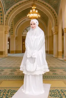 ZAINAB -  Mukena dewasa mewah haji dan umroh stelan berlengan #mukenapremium #mukenamurah #mukenacantik #mukenaterbaru #mukenaramadhan2026 