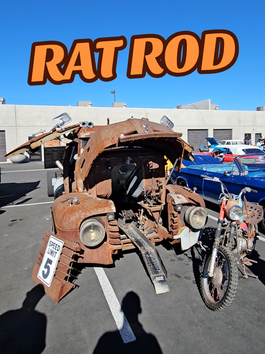 Have you seen ANYTHING like this before? The rat rod final boss! #ratrod #carshow #ford #v12 #diesel 