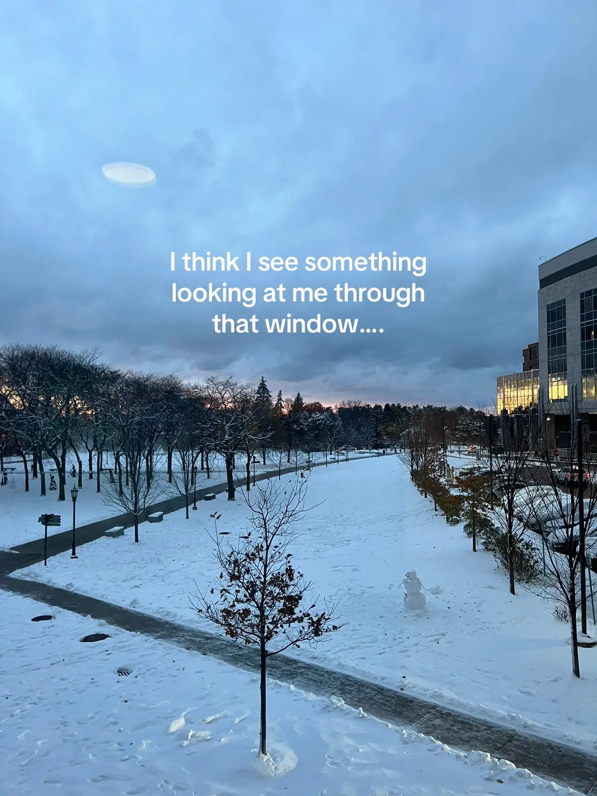 #snowman #uvm #firstsnow 