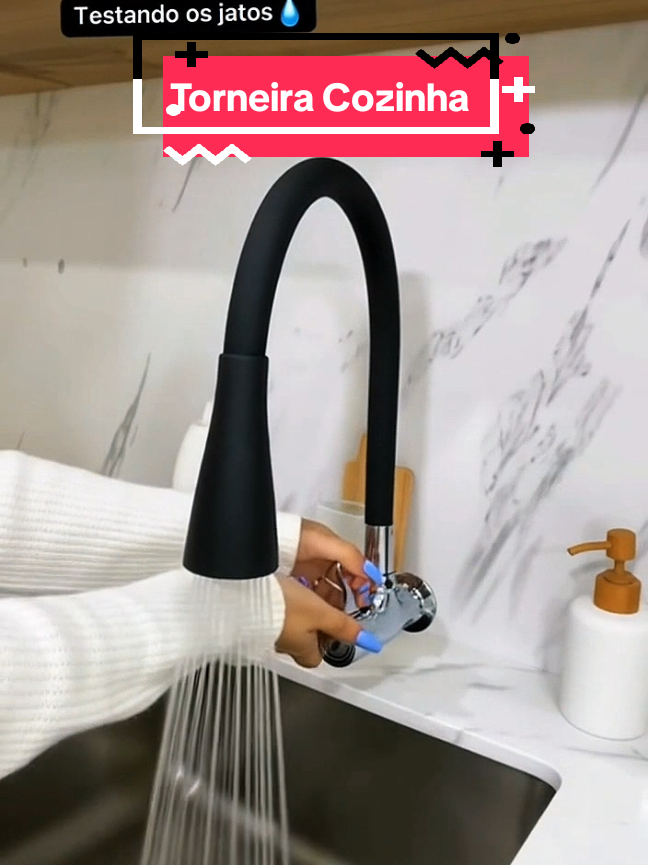 Torneira Cozinha Parede Preta  #torneira #cozinha #tiktokshop #fpy 