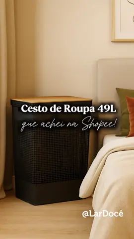 🧺✨ Organização nunca sai de moda! Esse cesto de roupa 49L é prático, espaçoso e lindo 😍 #Organização #CestoDeRoupa #CasaOrganizada #TikTokDecor ⸻ 🔥 Tamanho perfeito + design moderno = o cesto que você precisava! #Cesto49L    ⸻ 💡🧺 Adeus bagunça, olá praticidade! 49 litros de puro espaço pra deixar tudo no lugar 👌     ⸻ ✨ Funcional, bonito e cabe tudo! Cesto de roupa 49L: o queridinho da organização 😍     ⸻ 🧺💫 Quem ama casa organizada vai entender! Esse cesto de roupa é o combo perfeito de estilo e utilidade 👏    