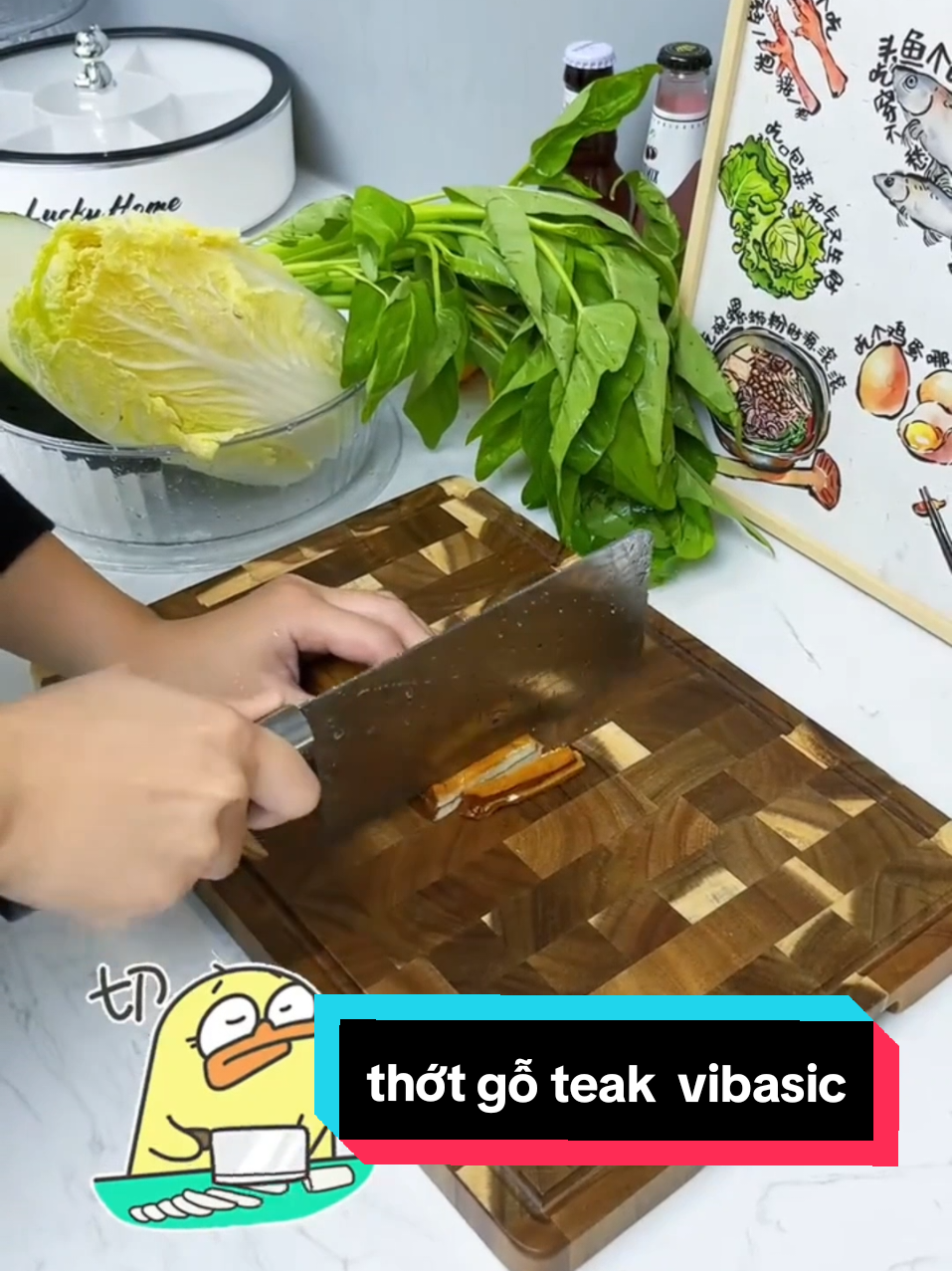 thớt gỗ teak vibasic #thotgoteak #thotgoteakchinhhang #dogiadung #giadungtienich #giadungthongminh 