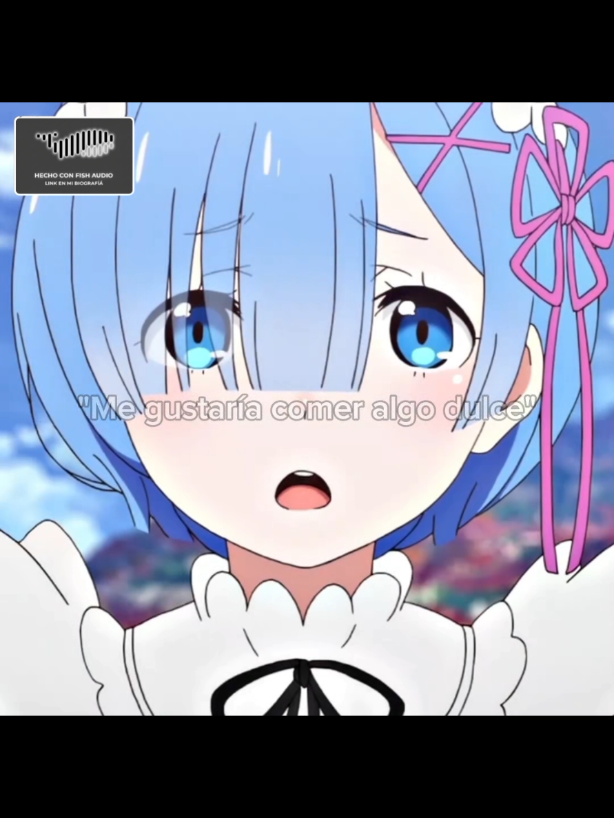 Al toque mi reina! crea videos así en Fish audio #rem #rezero #fishaudio #IA #aivoice 