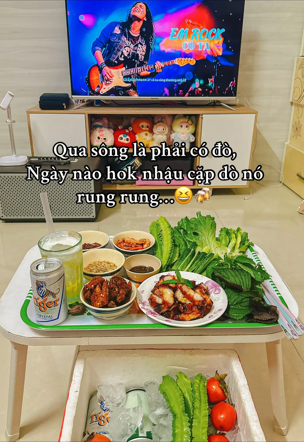 Qua sông là phải có đò, Ngày nào hok nhậu cặp dò nó rung rung…😆🍻#nhậu #tiktok 